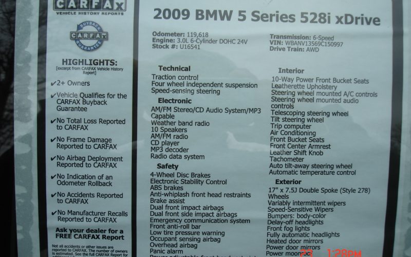2009 BMW 528XI AWD V6 069