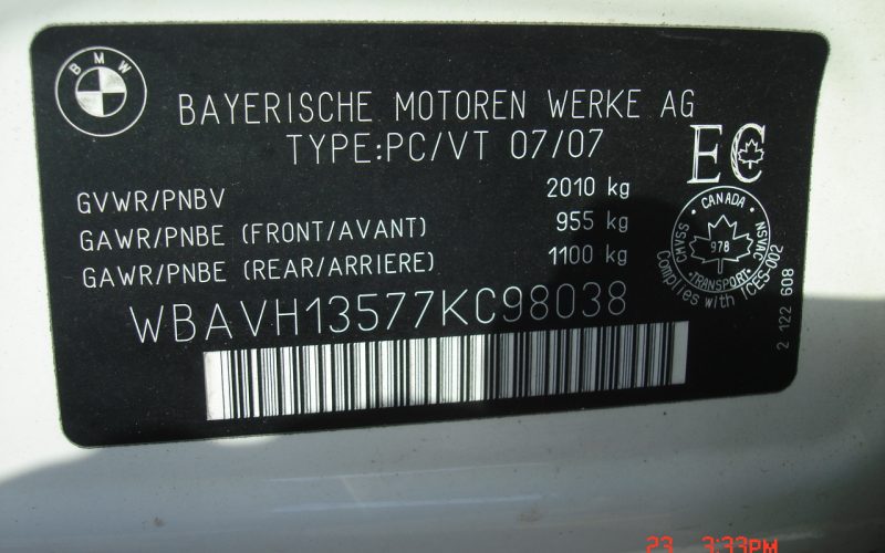 2007 BMW 323I SPORT V6 2.5L 025