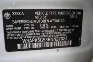 2011 BMW 328XI AWD V6 3.0L 014